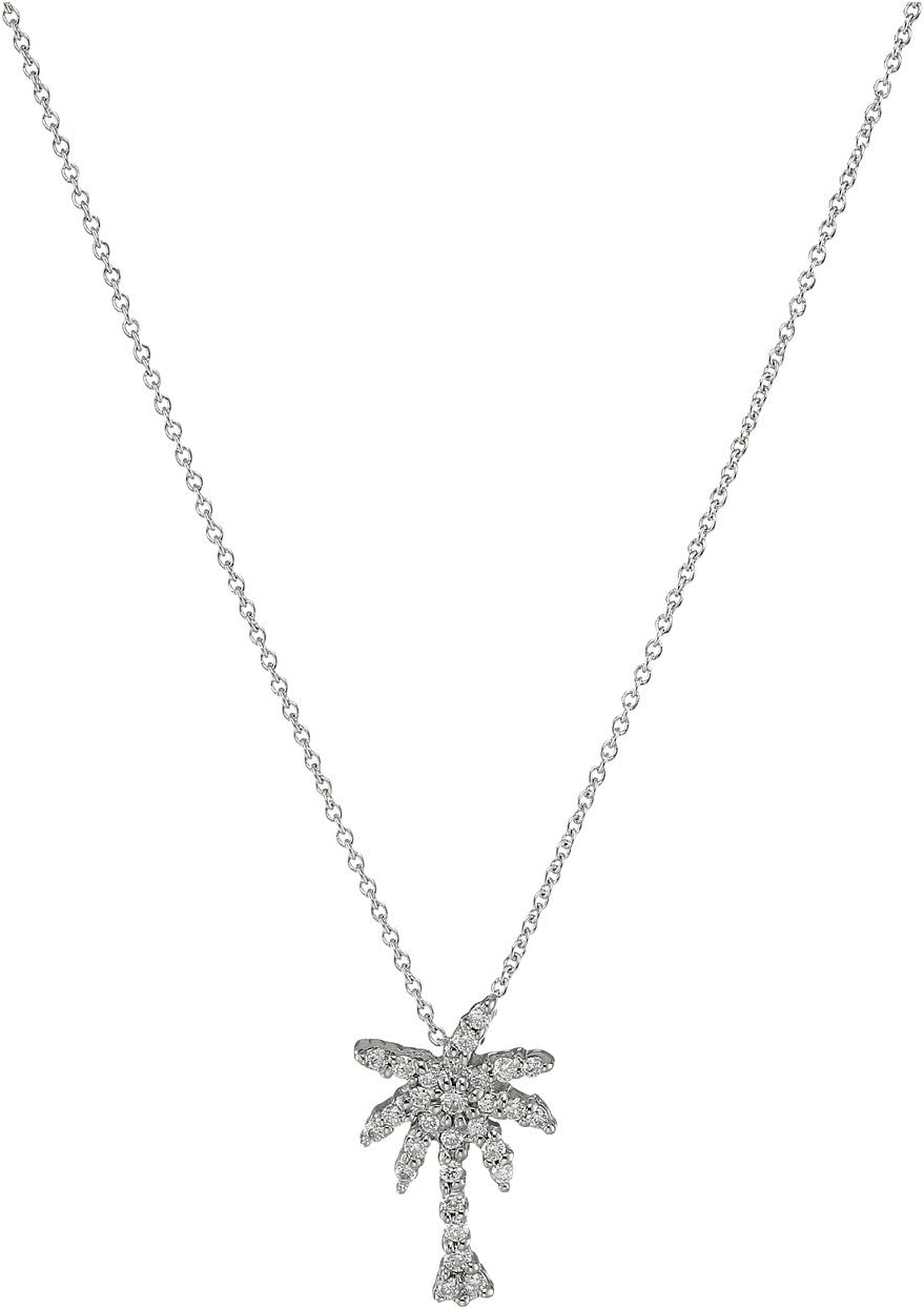Tiny Treasures Palm Tree Necklace with Diamonds