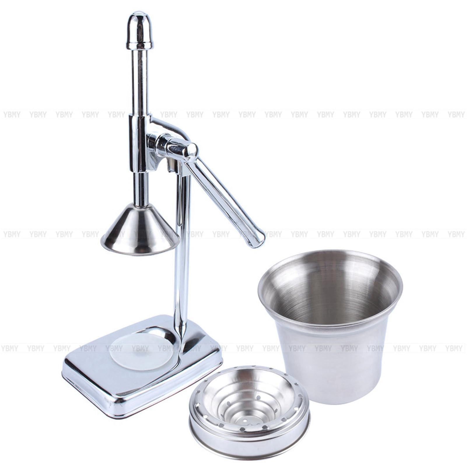 Lemon Squeezer with Lever Gear Handle Citrus Juicer Stainless Steel for Easy Cleanup Enjoy Fresh Anytime