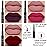evpct 3Pcs Pale Neutral True Nude Matte Lip Liner & Liquid Lipstick Stain Makeup Set for Women, Lip Liner Stain Long Lasting Waterproof Smudge Proof, Cruelty Free Lip Makeup 24 hours originales labios