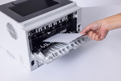 Brother HL-L5210DN Laserdrucker schwarz weiß (A4, 48 Seiten/Min., 1.200x1.200 DPI, LAN, Duplex, 250 Blatt Papierkassette) weiß/grau