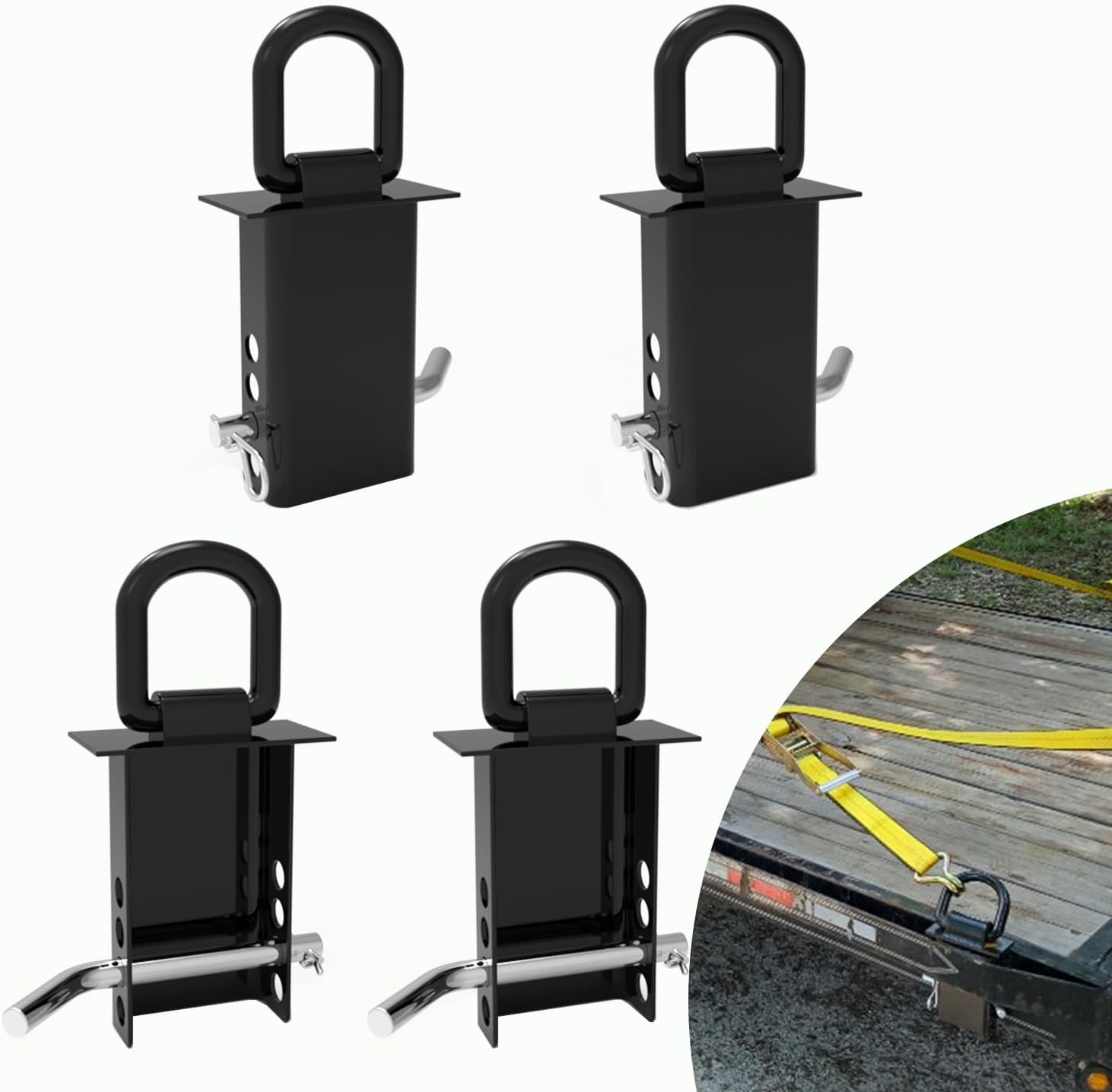 Boxer Heavy Duty Adjustable Stake Pocket D Ring Tie Down