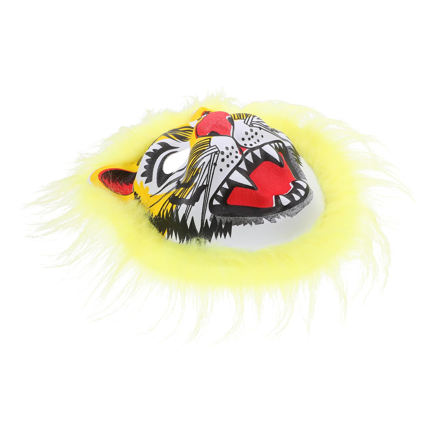 BESPORTBLE Tiger-themed Masquerade Mask Decorative Animal Mask Polyester Fiber Material for