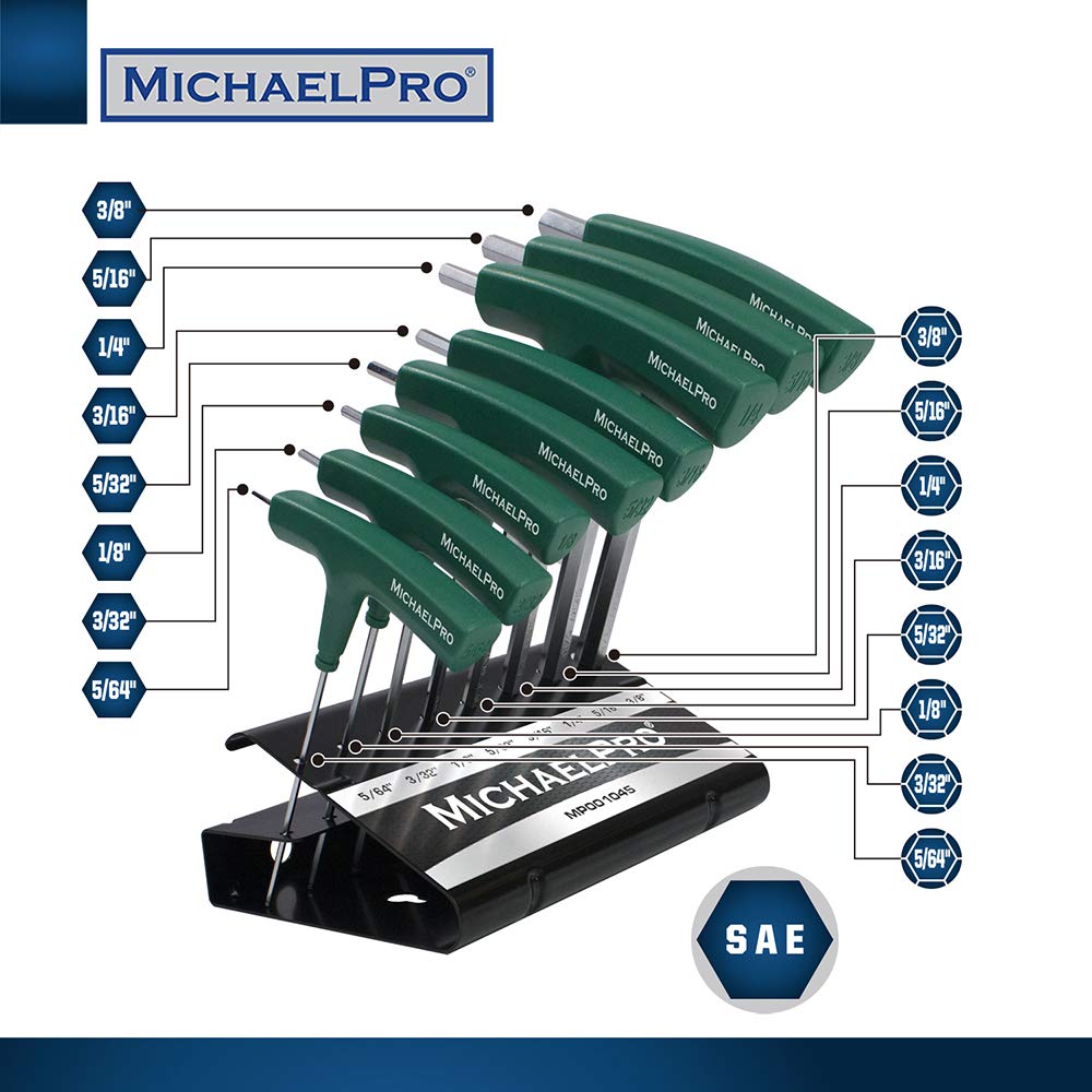 MichaelPro MP001045 - Juego de llaves Allen