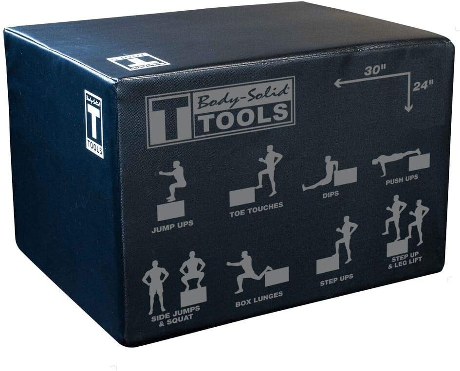 BodySolid 3Way Plyometric Box Set Exercise, Jump, and