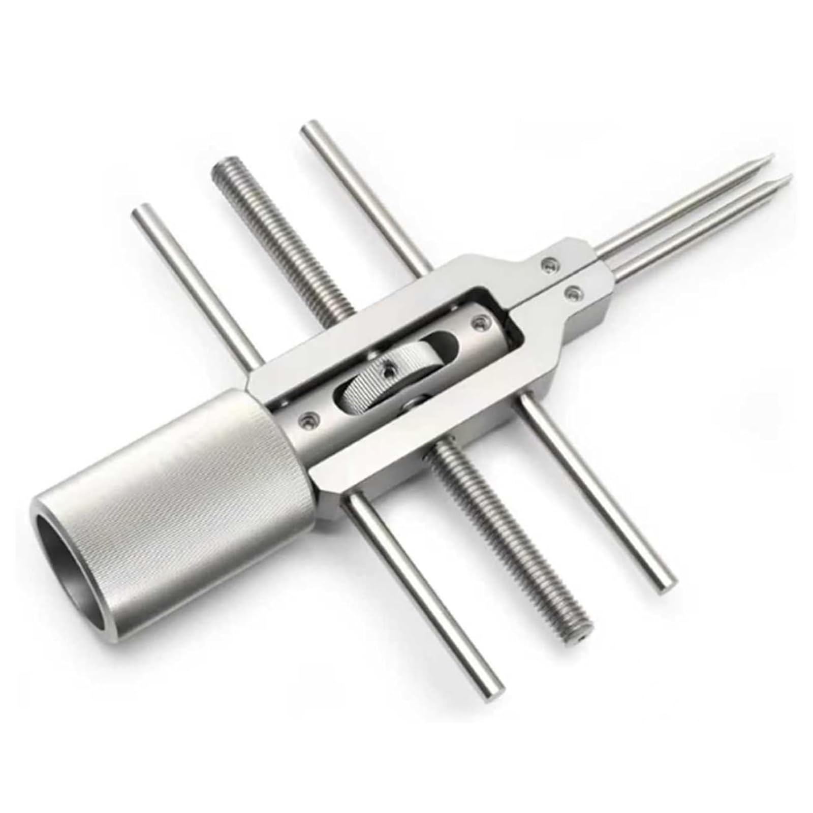 Optischer Schraubenschlüssel, Edelstahl, verstellbares Sprengring-Werkzeug für Kragenschlüssel, 3–73 mm Gewindeadapter für Labor-Demontage und Befestigung