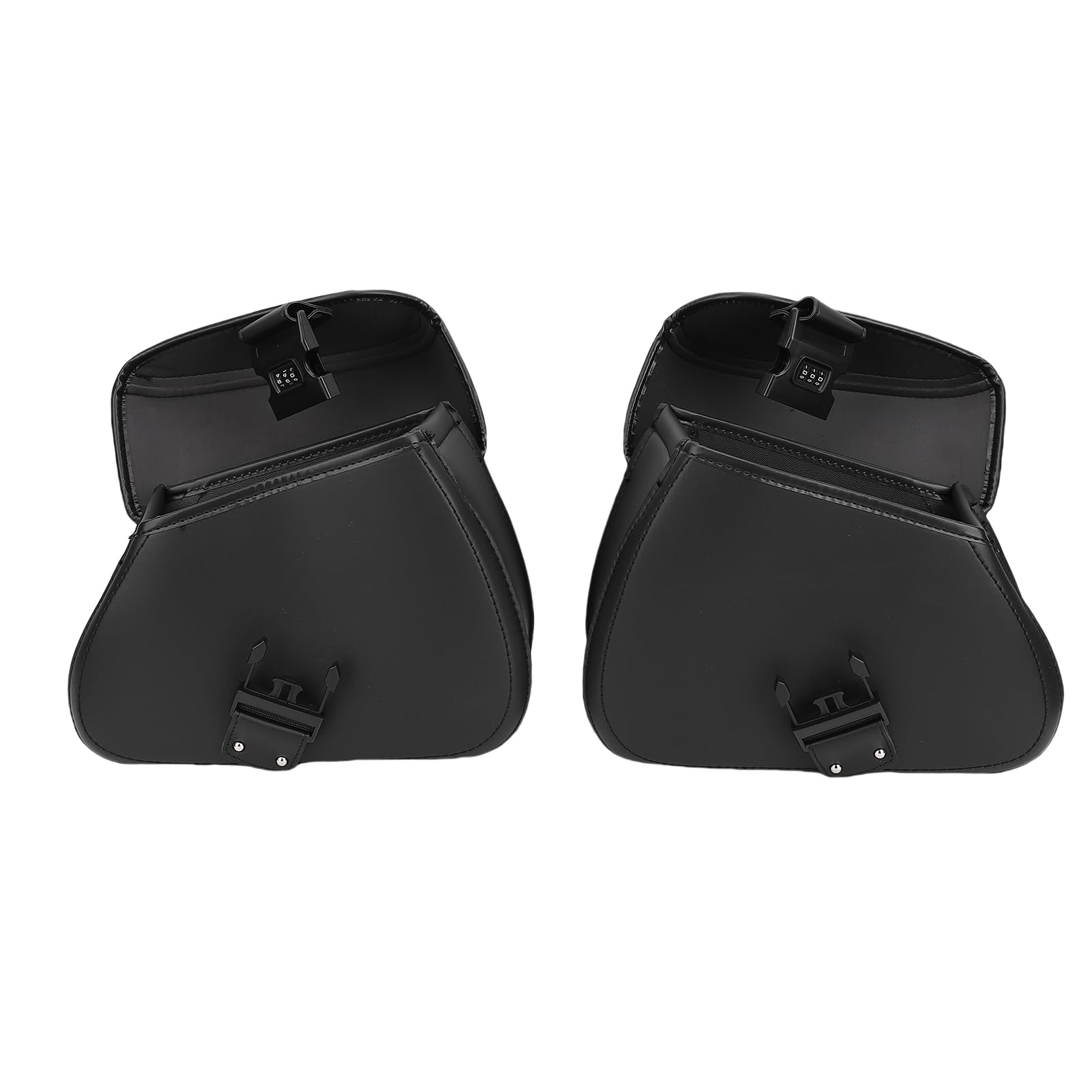 Alforjas para Moto, Bolsas Laterales Impermeables de Cuero de 16L con Cuerda Ajustable, Equipaje Universal para Motocicleta para Nightster Breakout V Star 250 Shadow Aero