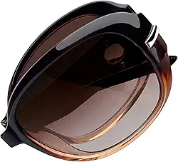 Dobrável Óculos de Sol Femininos Polarizados Grande Armação Óculos Escuros para Mulheres