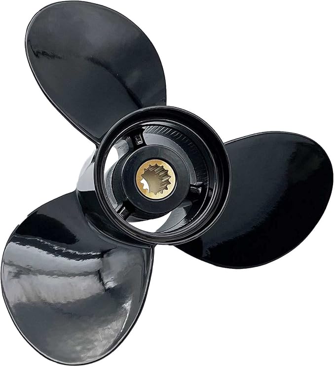 Aluminum Outboard Cupped Propeller Boat Prop 10 1/4x13