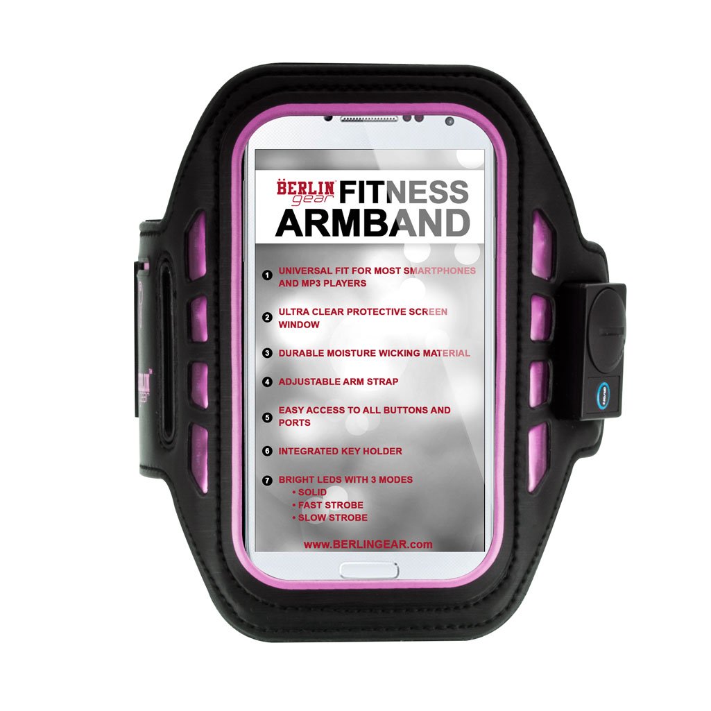 Berlin Gear Universal Light up Armband Case - Pink