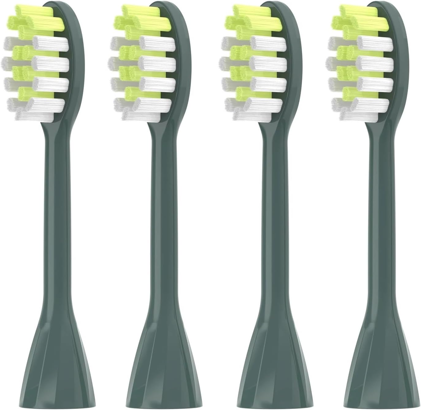 4Pack Replacement Toothbrush Heads ，Compatible for Ph One Soni， Care Electric Toothbrush Head HY1100 HY1200 BH1022(Sage)