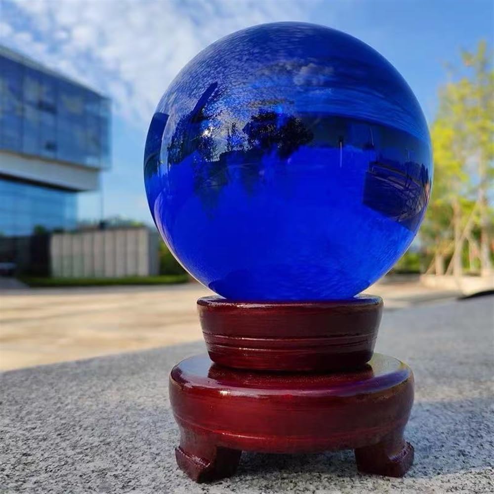AUOQKQUT Crystal Ball, Blue 40-60mm Ornaments (Size : 40-50mm) AUOQKQUT