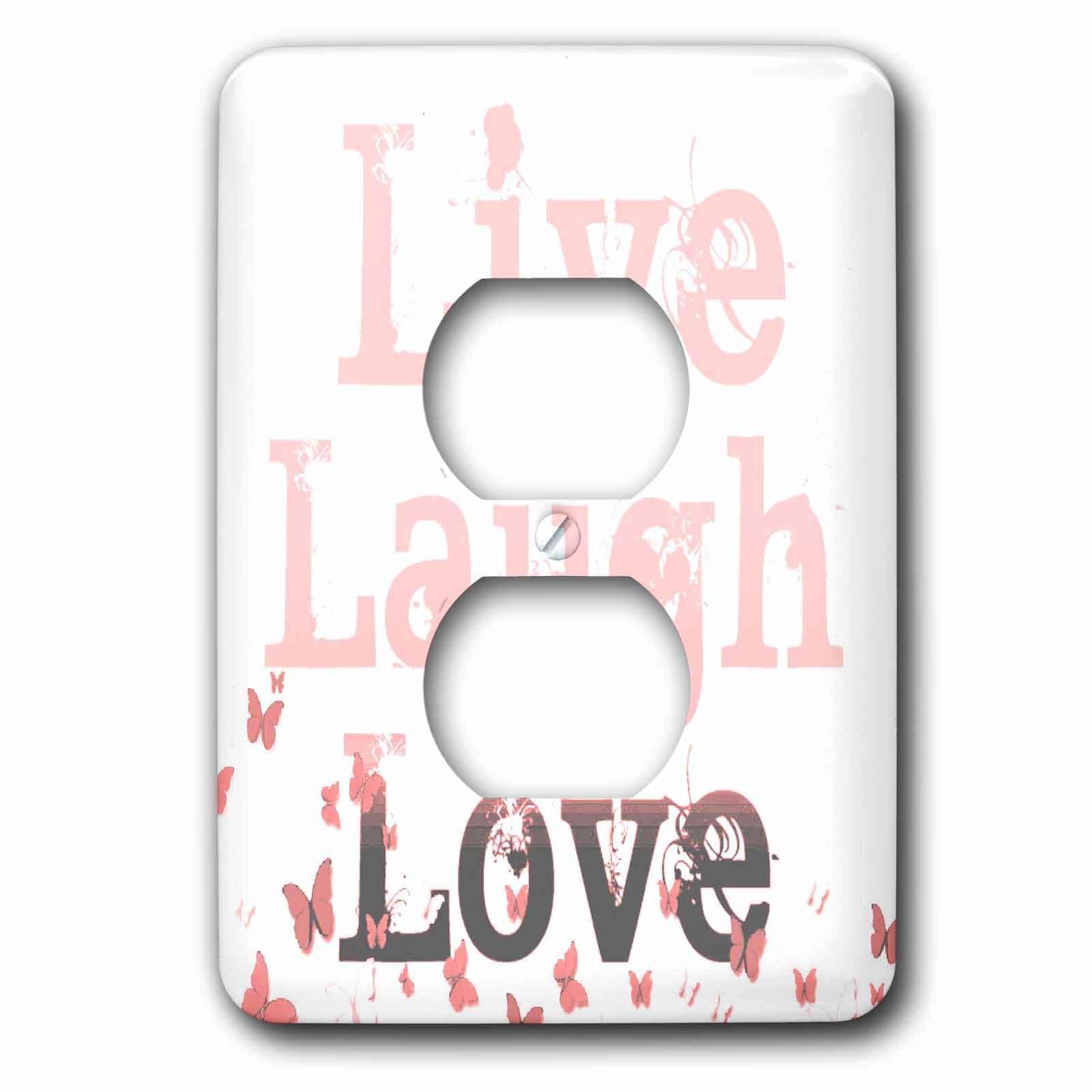 Tapa para enchufe doble decorativa que cubre imperfecciones con mariposas