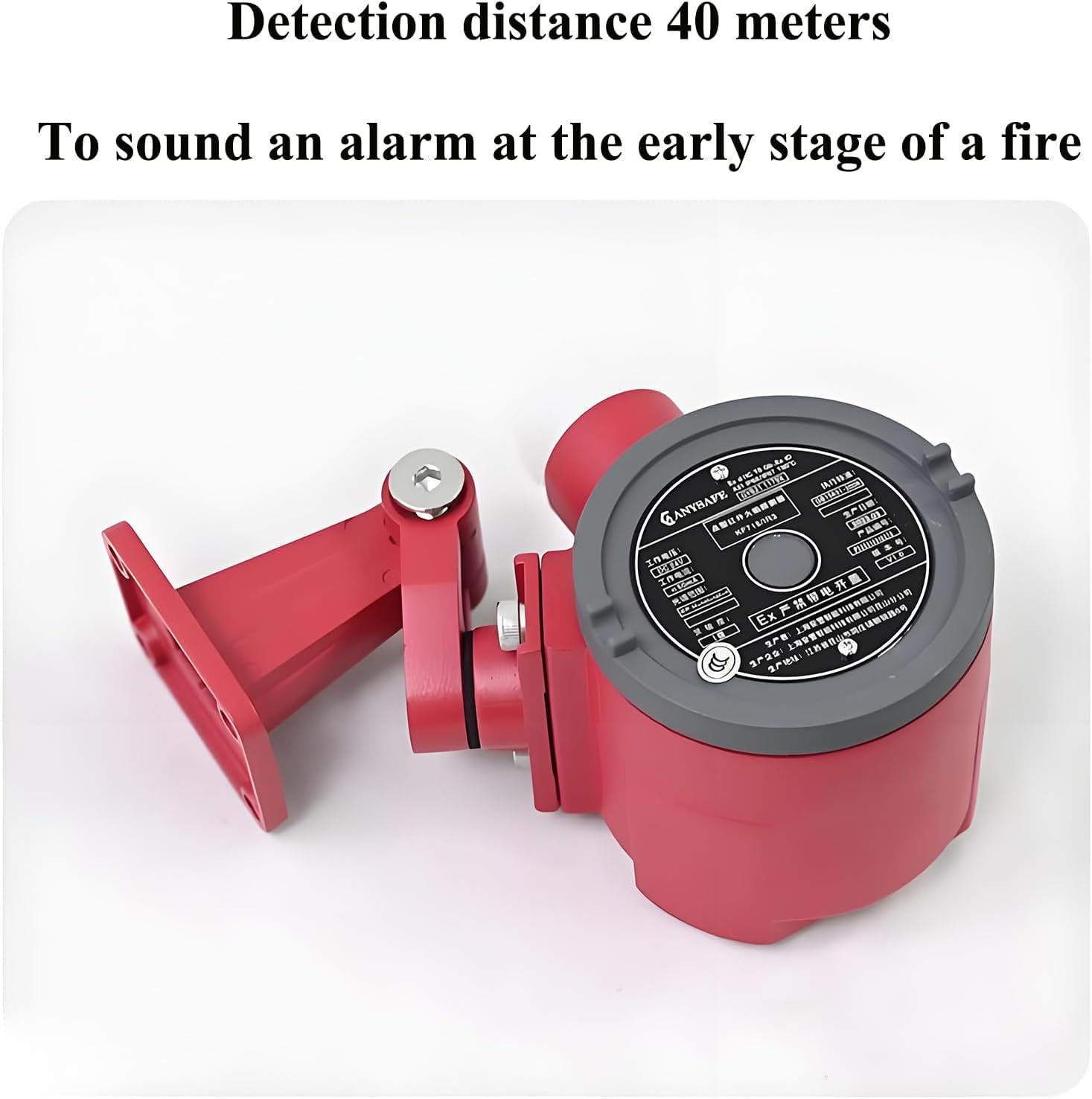 Detector de Llama, Alarma de Incendio de Alta Sensibilidad con Alcance de Detección de 40M, Respuesta Rápida a Incendios en Etapa Temprana