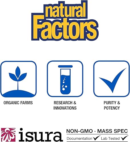 Miniatura 8 de Natural Factors, Factores oculares avanzados, apoyo antioxidante para una visión saludable con luteína y zeaxantina, 60 cápsulas