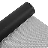 BENECREAT 200x30cm PC Staubfilter Rolle, Schwarze PVC Staubschutz Gitter Abdeckung Lüfter Gitter für Computer Gehäuse Lautsprecher, Loch: 1.5mm