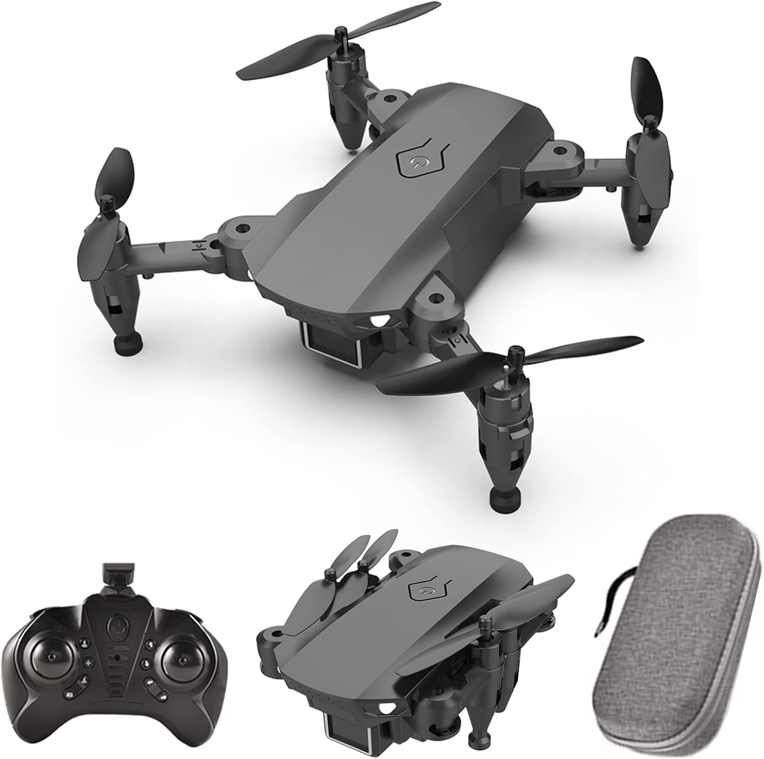 GoolRC L23 Mini Drone for Kids and Adults, Foldable RC Quadcopter with 3D Flips, Headless Mode, Speed Adjustment,One Key Take Off/Return/Landing and Storage Bag (Black)