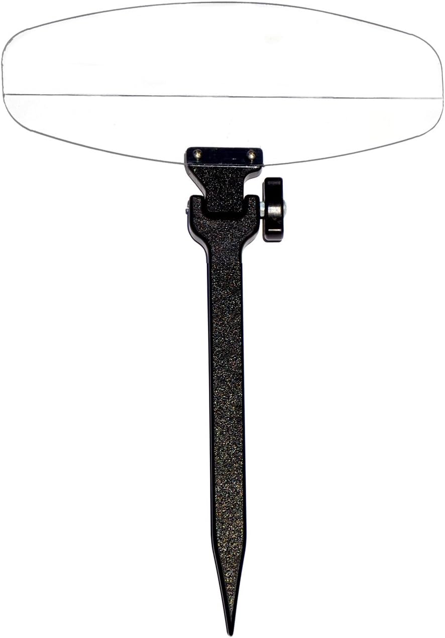 Monster in Ground Adjustable Shield for Pop Up Sprinkler Heads (Straight Shield with 14" Stake)