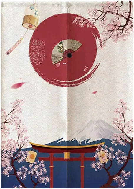 Cortina Japonesa Hapivida 85x120 cm para Puertas y Ventanas