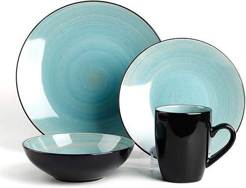 Miniatura 6 de Sonoma - Vajilla de cerámica, negro + moteado, pintada a mano