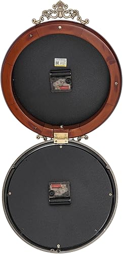 Miniatura 9 de Reloj de pared vintage de doble cara, reloj de pared redondo giratorio de 360, reloj de pared de metal industrial retro de doble cara, reloj