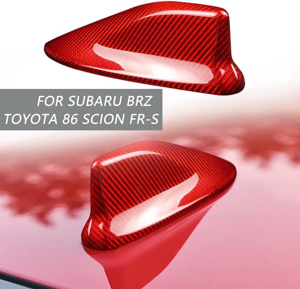 Fit for Subaru BRZ Toyota 86 Scion FR-S Red Carbon Fiber Car Shark Fin Antenna Cover