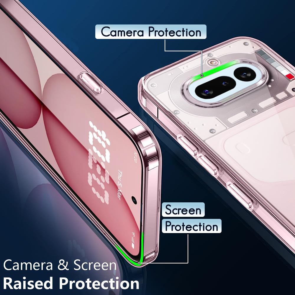 TheGiftKart Ultra-Hybrid Crystal Clear Back Case Cover for Nothing Phone 4a 5G | Shockproof Design | Hard Back Cover Case for Nothing Phone 4a 5G (PC & TPU, Transparent) — Amazon image 3