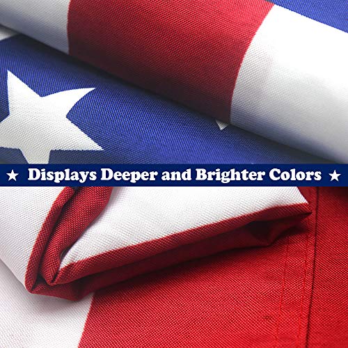 Vsvo American Flag 3X5 Ft - 400D Cotton Nylon Us Flag For Outdoor/Indoor - Strong, Long Lasting, And Durable With Brass Grommets. #TOP3