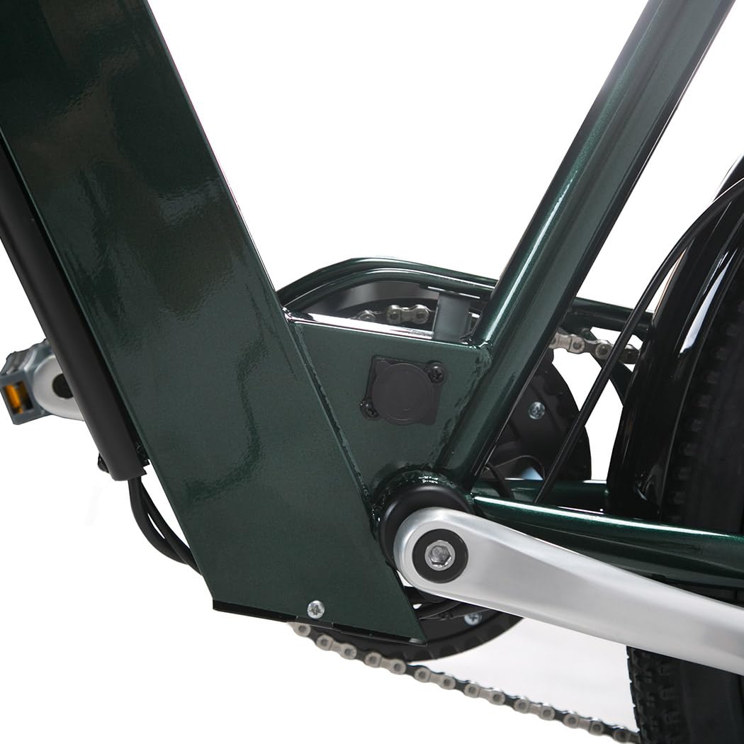 Bici Elettrica Per Adulti Da 26",7 Velocità Shimano Bicicletta Elettrica da 36V 10Ah Batteria Rimovibile Autonomia di 60-80km E-bike Impermeabile Con Cestino Anteriore