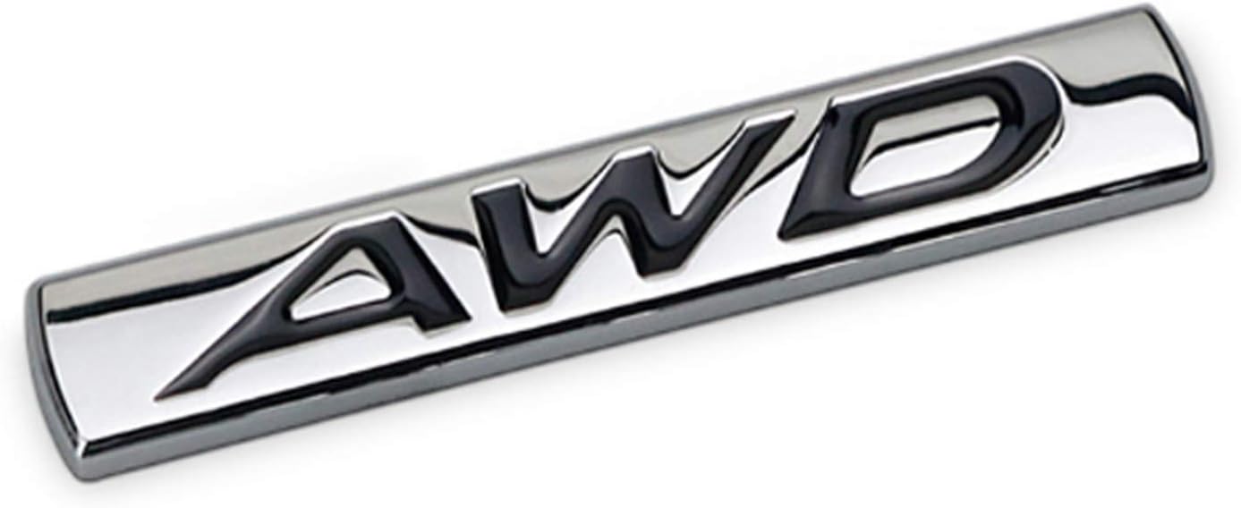 Dsycar 3D Metal AWD Logo Emblem Tailgate Side Sticker Badge Car Decals (#1)