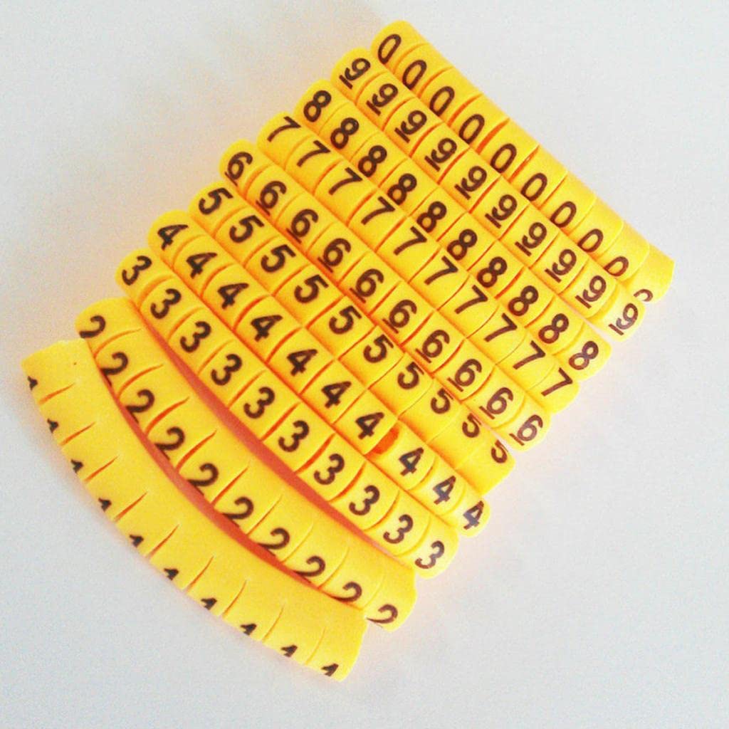 CLUB BOLLYWOOD 1000X Network Cable Label Markers Organizer Tag Management Number 0-9 | Other Wire & Cable | Other Wire & Cable-image-34