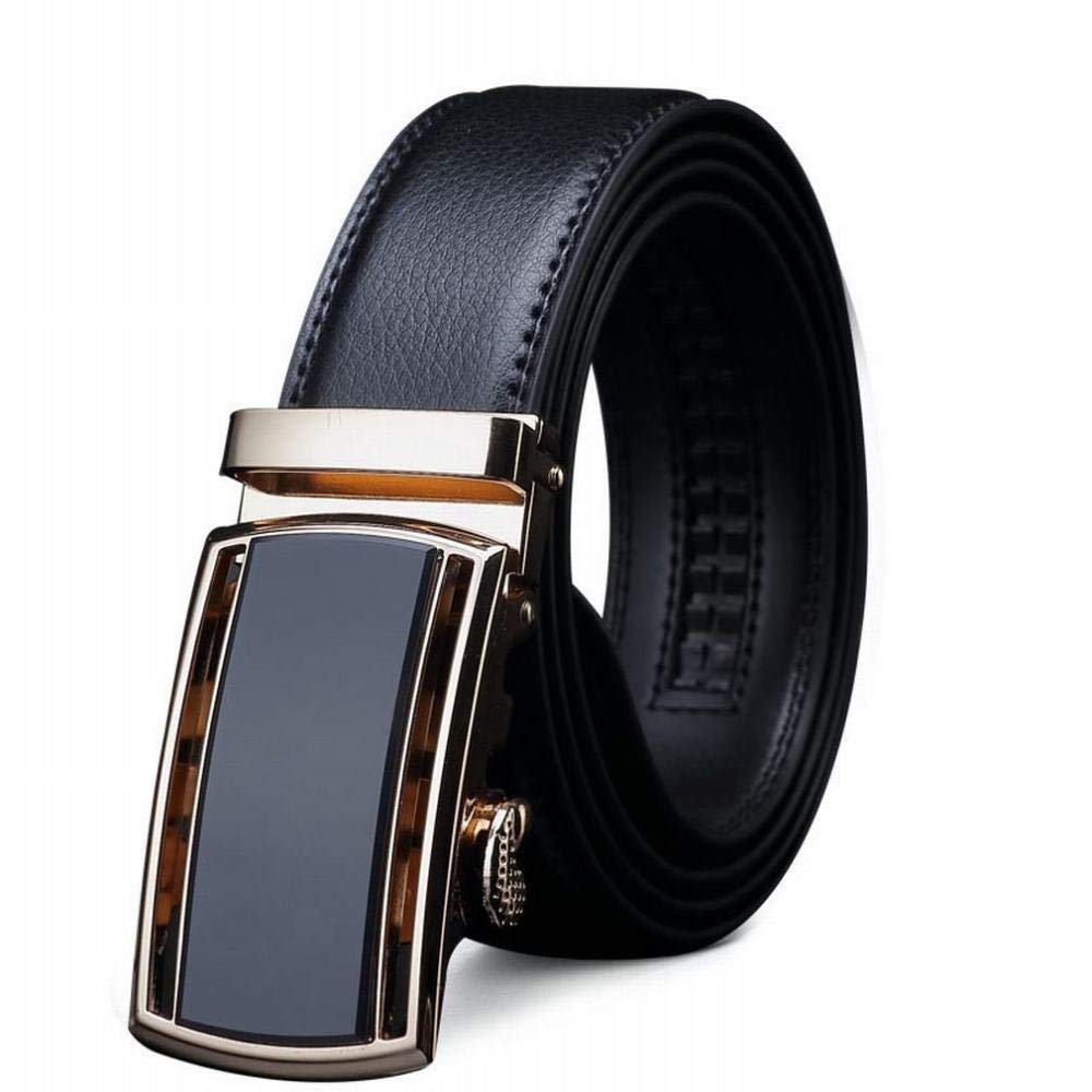 Ceinture pour homme MU du bureau au weekend décontracté en cuir noir
