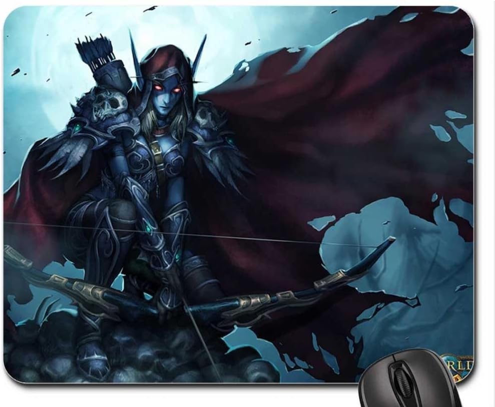 AKIKO Lady Sylvanas Mouse Pad, Mousepad (10.2 x 8.3 x 0.12 inches)