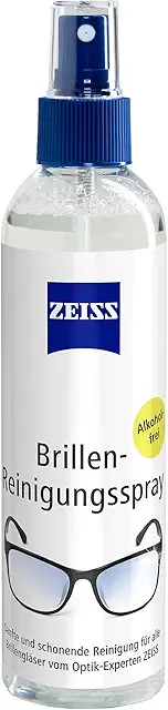 Zeiss BrillenReinigungsspray alkoholfrei 240ml für blå briller