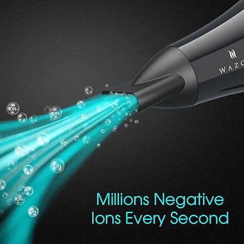 Miniatura 3 de mhu 1875 vatios Secador de pelo Motor AC profesional secador secador de 2 velocidades y 3 ajustes de calor, negro