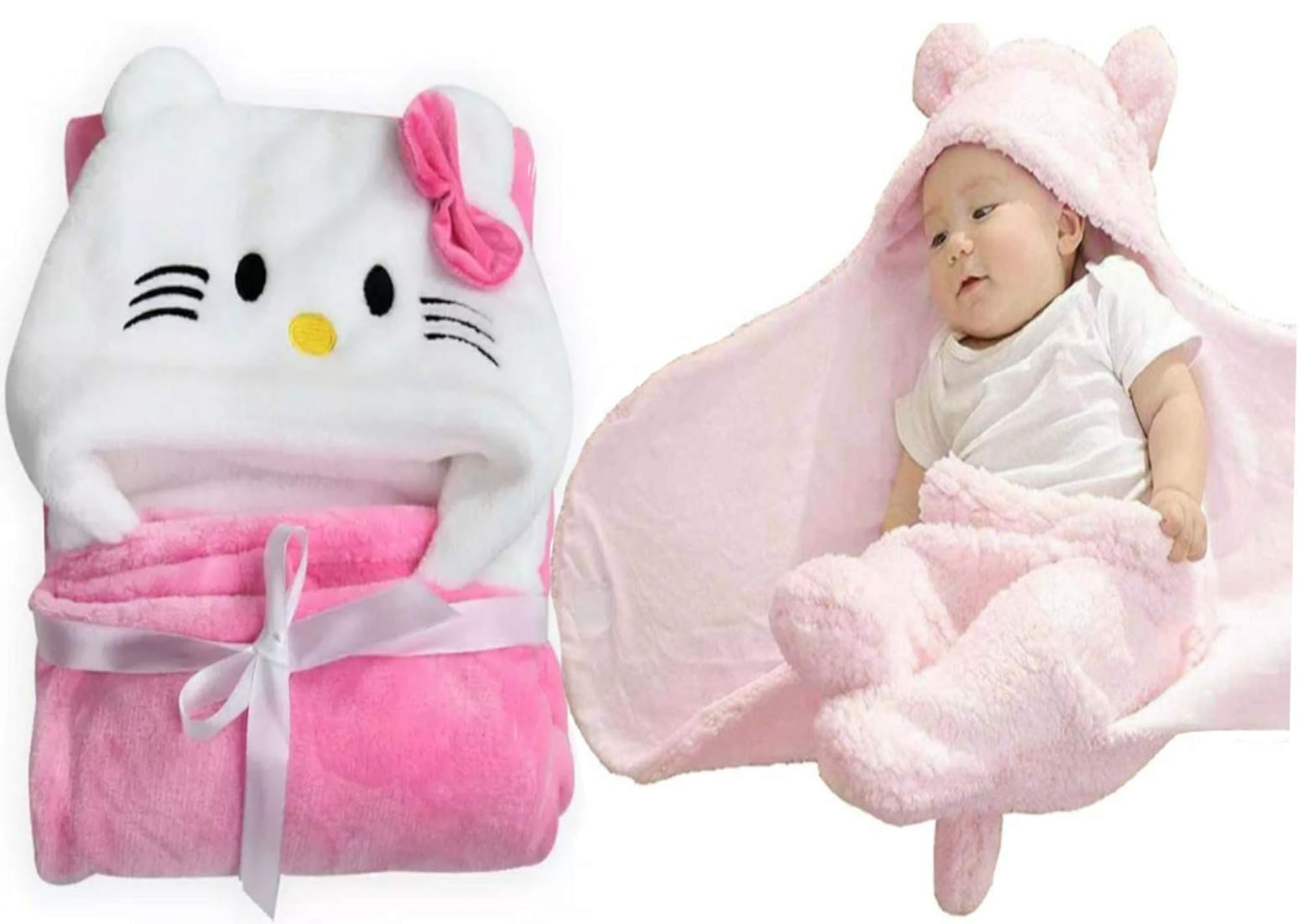 Baby Blanket New Born Soft Coral Wrapper, A/C Blanket
