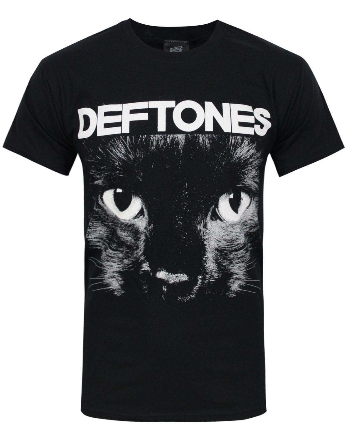 Maglietta Ufficiale Deftones - Logo Sphynx Con Gatto Occhi - 100% Cotone - Tutte Le Taglie