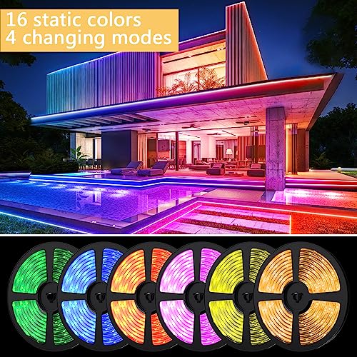 Cinta LED Solar Exterior Multicolor 10M 300 LEDs RGB Pack 2 miniatura 2