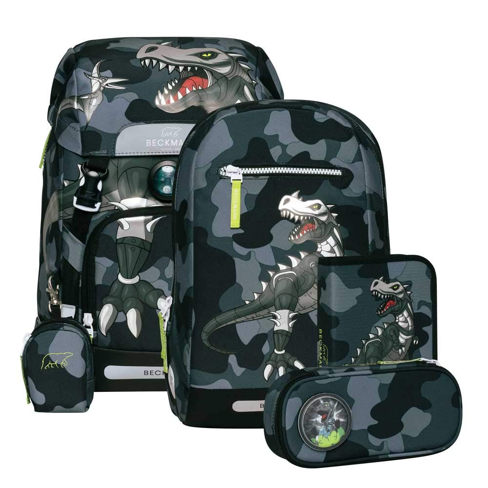Beckmann, Schulrucksack-Set Classic, 6-teilig, Grundschule, ergonomisch, inkl. Regenüberzug, 22L