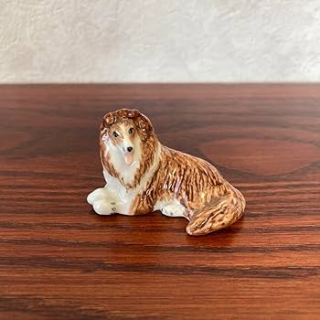 シェルティ　置物　陶器　高級舶来品　コリー　名犬ラッシー ボーンチャイナ コリー 名犬ラッシー 昭和レトロ シェルティ