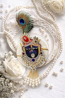 Arrakasta Crafts Traditional Indian Deity God Shree Jagannatha Puri, Shrinathji, Khatu Shyam Ji Brooch Stone Studded Lapel...