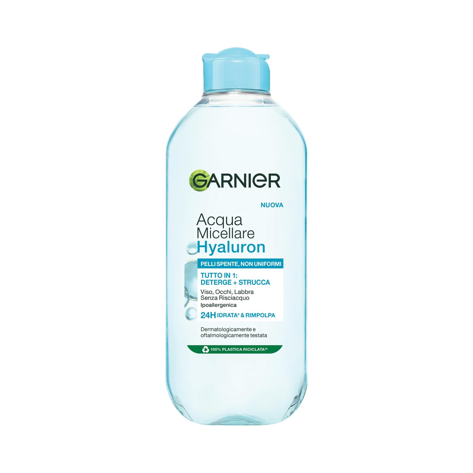 Garnier Hyaluronic Aloe Acqua Micellare Tutto in 1, Idratante, 400 ml