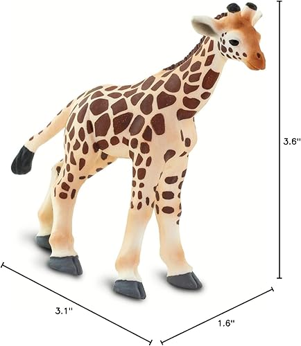 Miniatura 9 de Safari Ltd. Figura de bebé de jirafa, pintada a mano, realista de 3.5 pulgadas, juguete educativo para niños a partir de 3 años