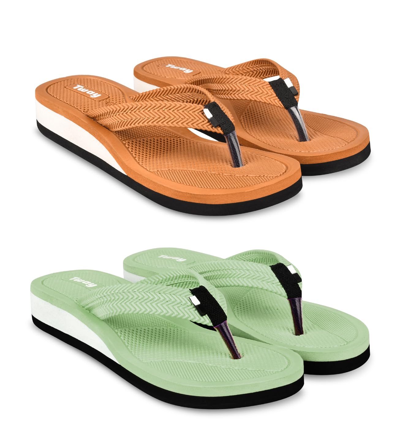 Slippers for women Soft Rubber Chappal Hawai slippers for girls pack of 2 (B0CCDKTTK4) Amazon Price History, Amazon Price Tracker