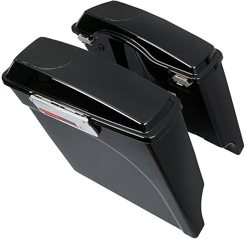 Miniatura 3 de TCMT Bolsas de sillín rígidas extendidas de 5 pulgadas con soportes de conversión para Harley Softail Heritage Deluxe modelos 1984-2017