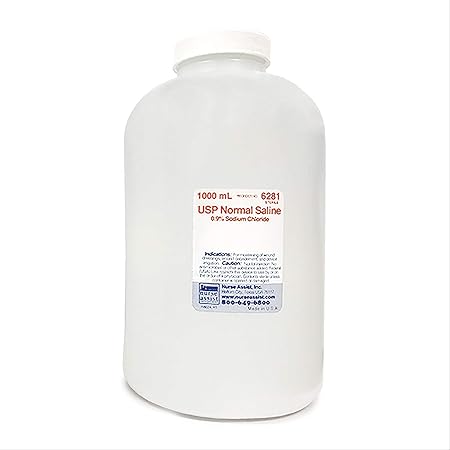 Amazon Com Sterile 0 9 Saline Solution 1000ml Health Personal Care