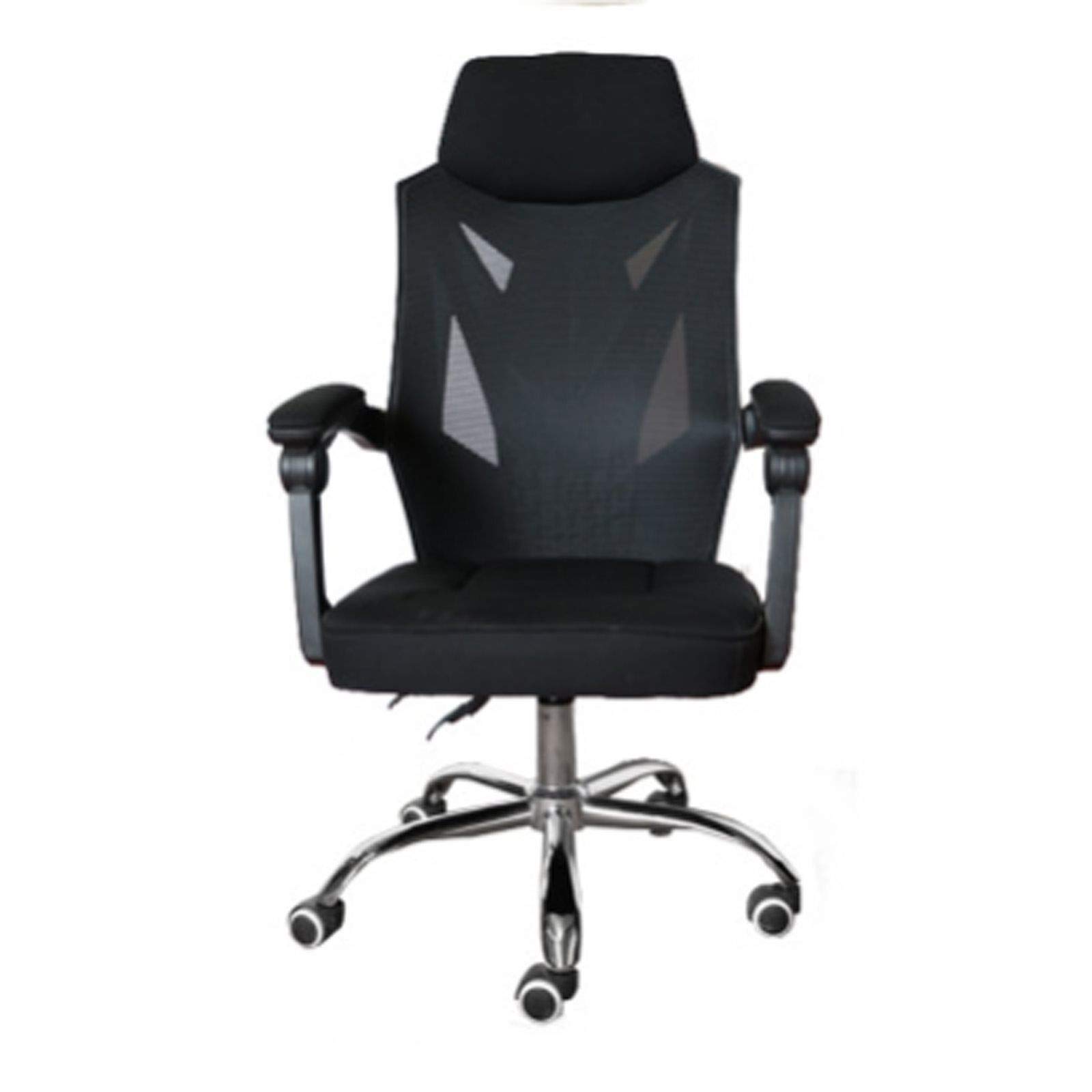 HBFLJYT Office Chair electrostatic Virgin Cotton Ergonomic Family Study Bedroom Leisure Computer Chair with footrest, 360 Degree Silent Pulley-Black