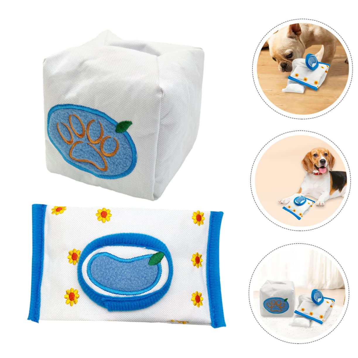 SUPVOX 8pièces Jouets De Reniflement Cartoon pour Chiens Et Chiots Jouets Lents pour Alimentation Intérieure Amusants Et Interactifs