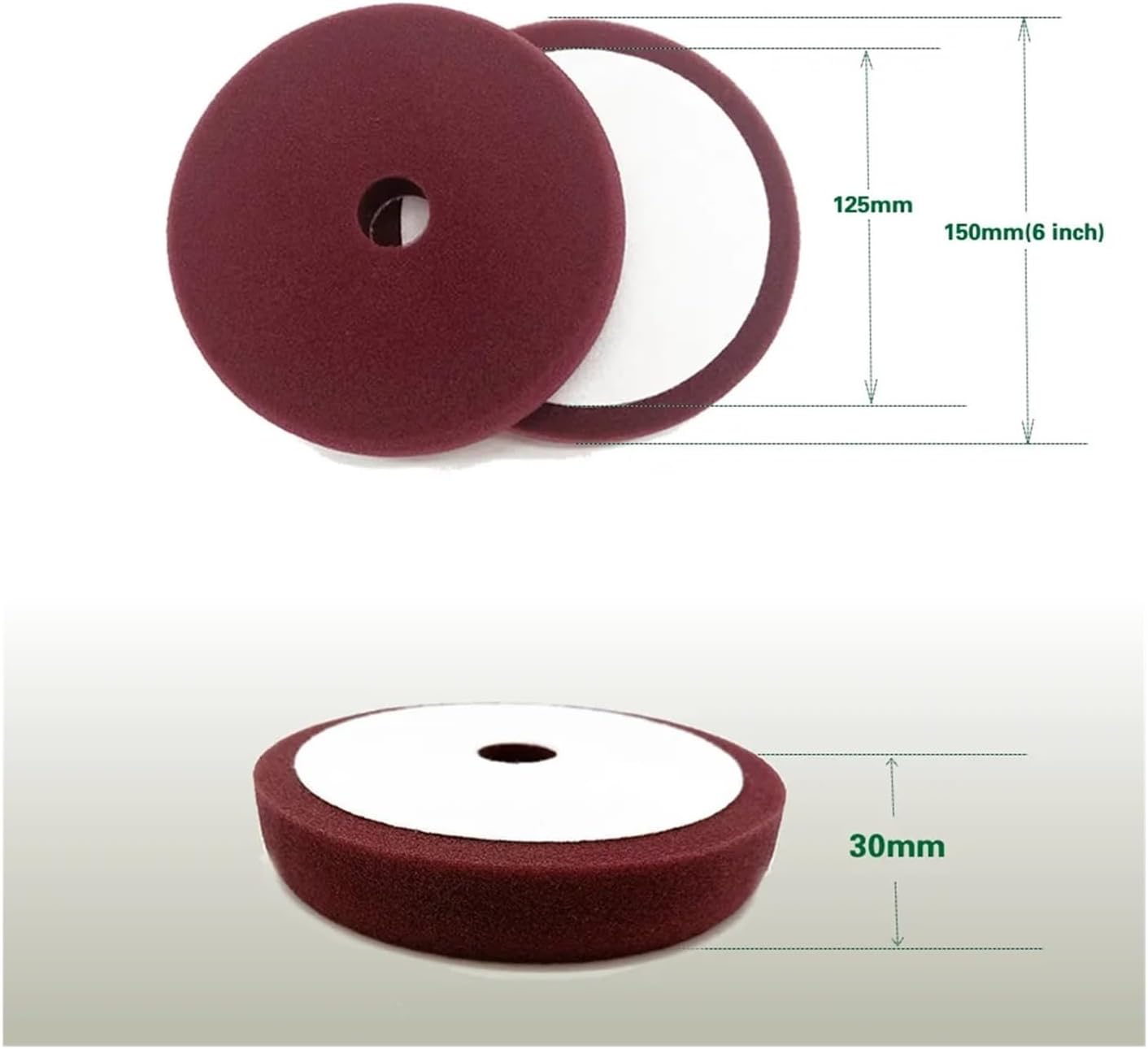 5Inch Polishing Pad Buffing for DA Polisher 125mm Polish Pad for Cars Body Polish Automotive Polishing(3 Color Mixed)