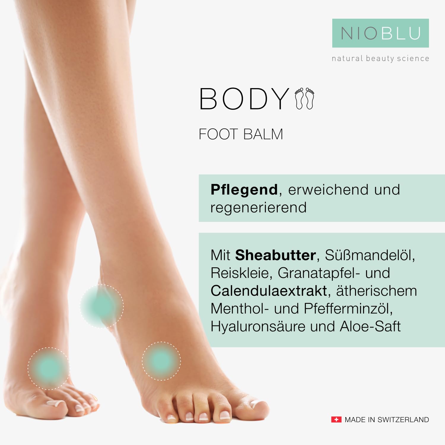 Fußset – Fußbalsam + Feuchtigkeitsspendende Fuß- und Fersencreme – Komplettbehandlung für weiche und regenerierte Füße – 2 x 150 ml