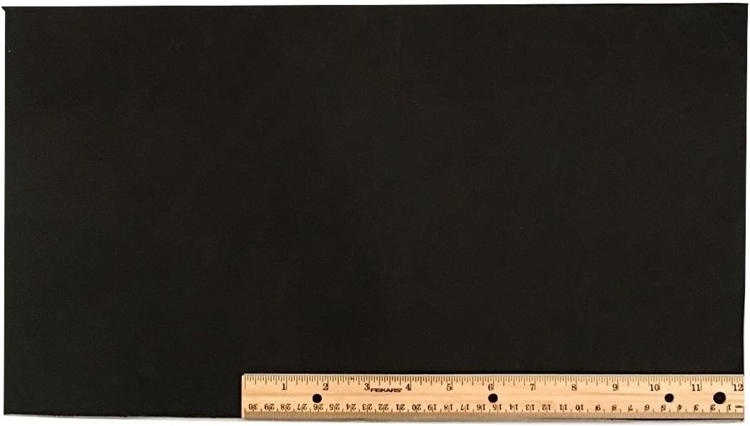 Scrap Lace Leather Black Cowhide 10" X 18" Piece #L400